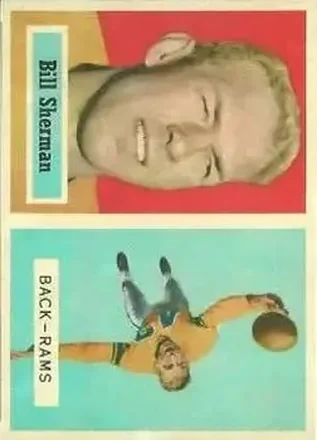 1957 Topps #58 - Bill Sherman - Los Angeles Rams