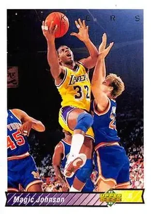 1992-93 Upper Deck #32a - Magic Johnson - Los Angeles Lakers