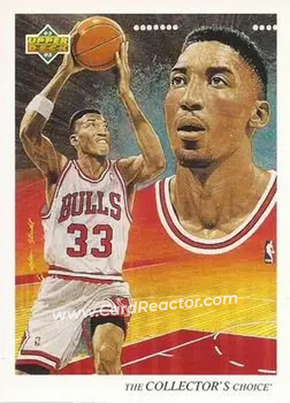 1992-93 Upper Deck #37 - Scottie Pippen - Chicago Bulls - Front 1992-93 Upper Deck #37 - Scottie Pippen - Chicago Bulls - Front