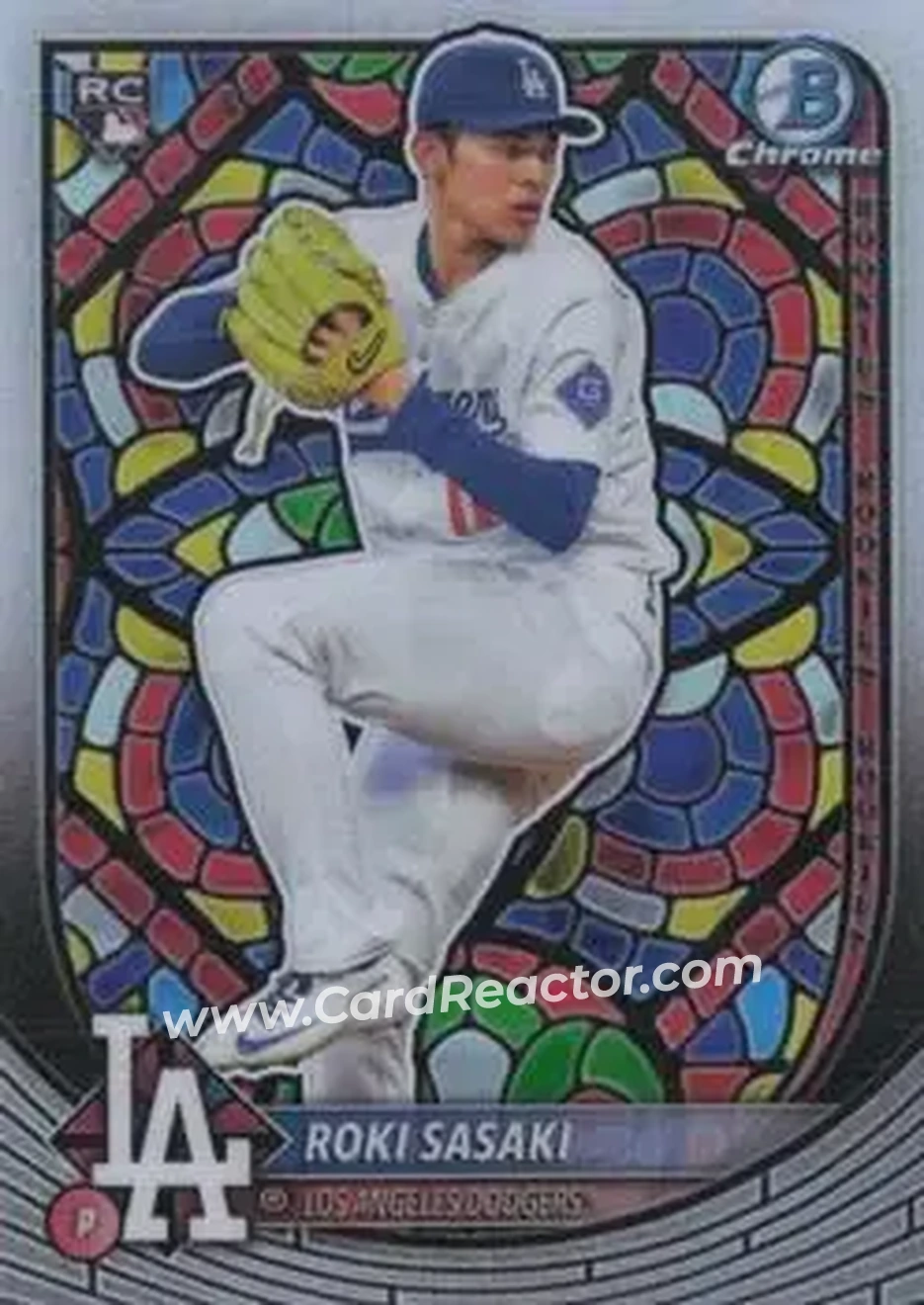 2025 Bowman Chrome #12 - Roki Sasaki - Los Angeles Dodgers - Front