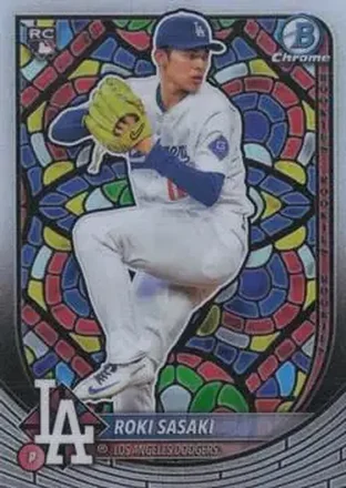 2025 Bowman Chrome #12 - Roki Sasaki - Los Angeles Dodgers