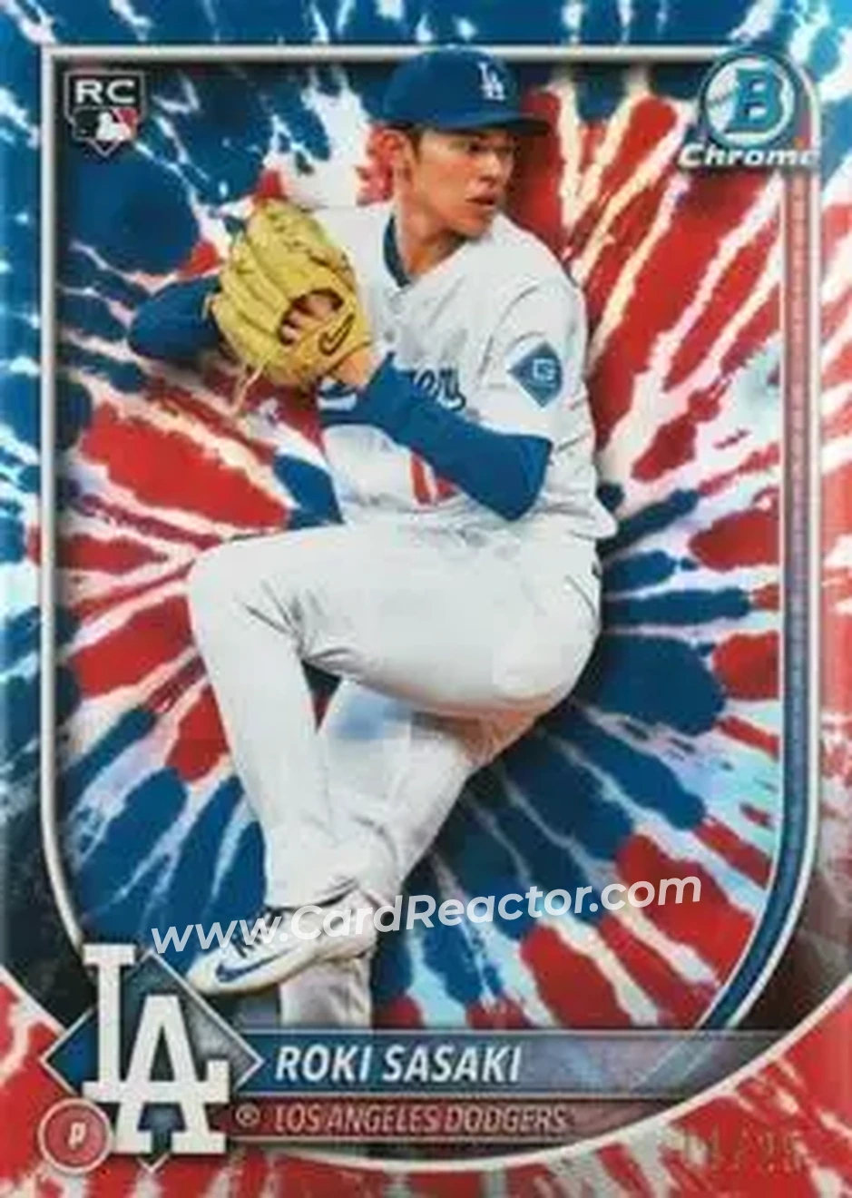 2025 Bowman Chrome #12 - Roki Sasaki - Los Angeles Dodgers - Front