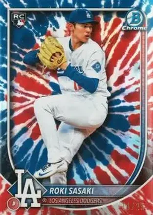 2025 Bowman Chrome #12 - Roki Sasaki - Los Angeles Dodgers