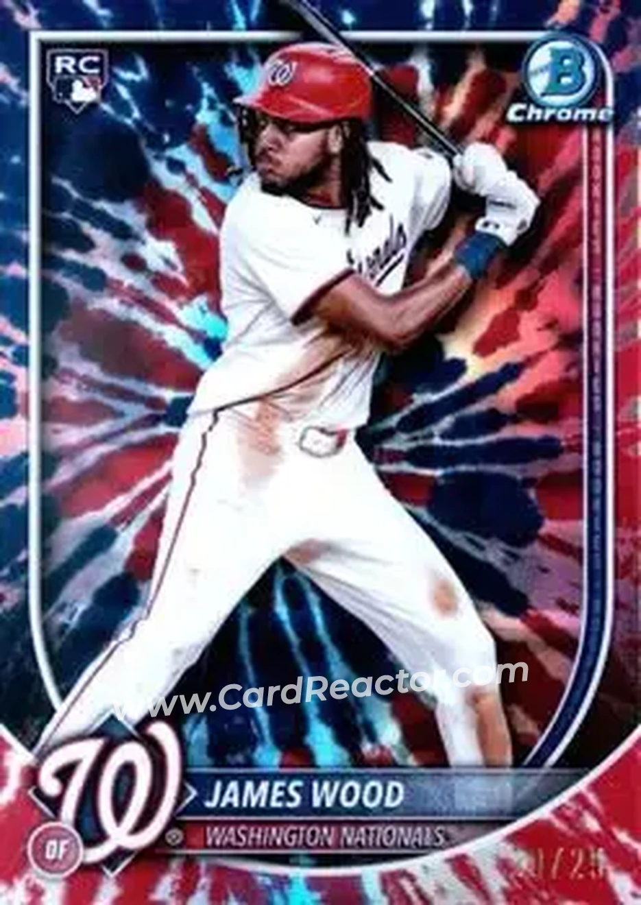 2025 Bowman Chrome #29 - James Wood - Washington Nationals - Front