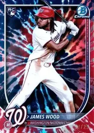 2025 Bowman Chrome #29 - James Wood - Washington Nationals