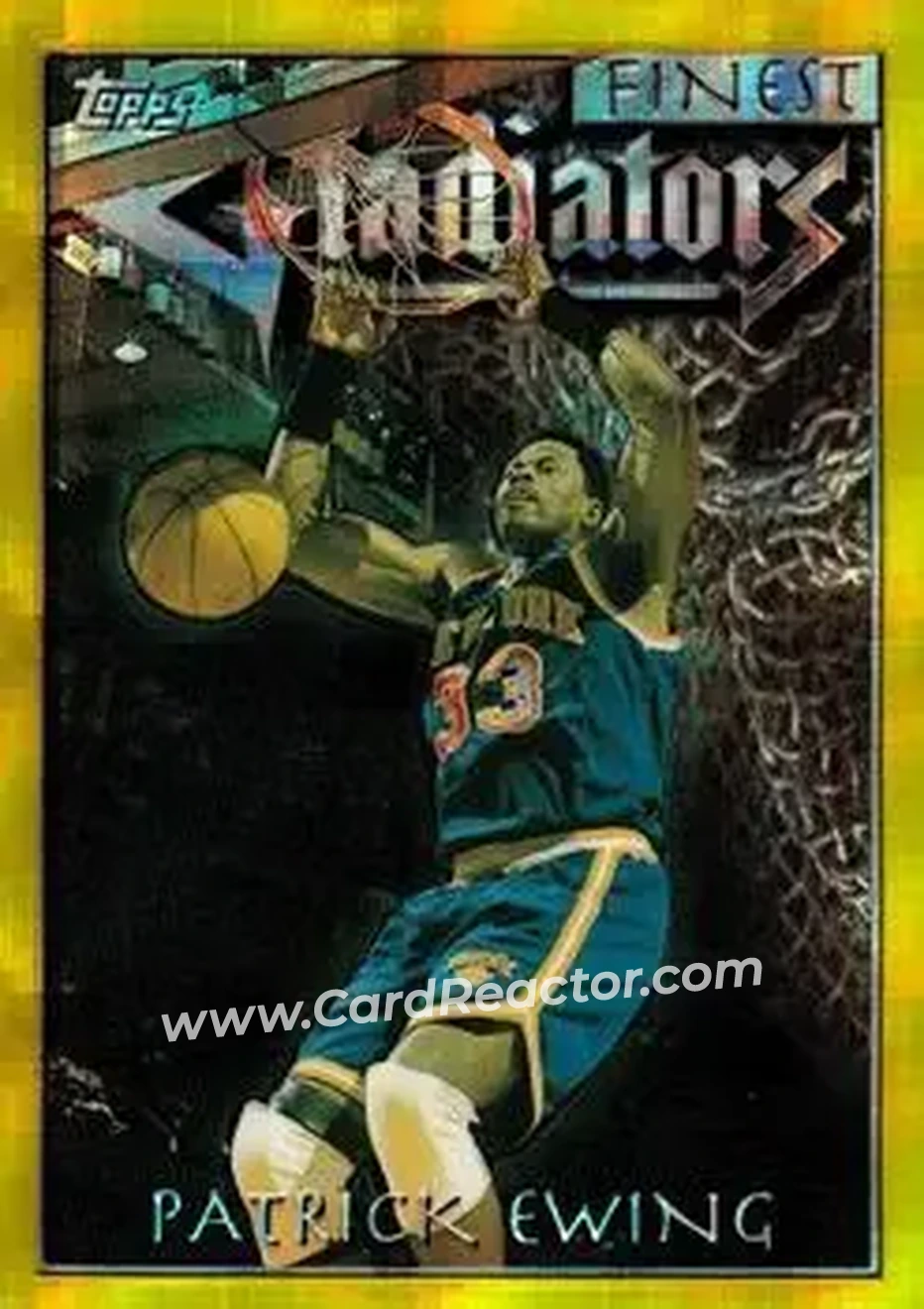 1996-97 Finest - Refractors #136 - Patrick Ewing - New York Knicks - Front