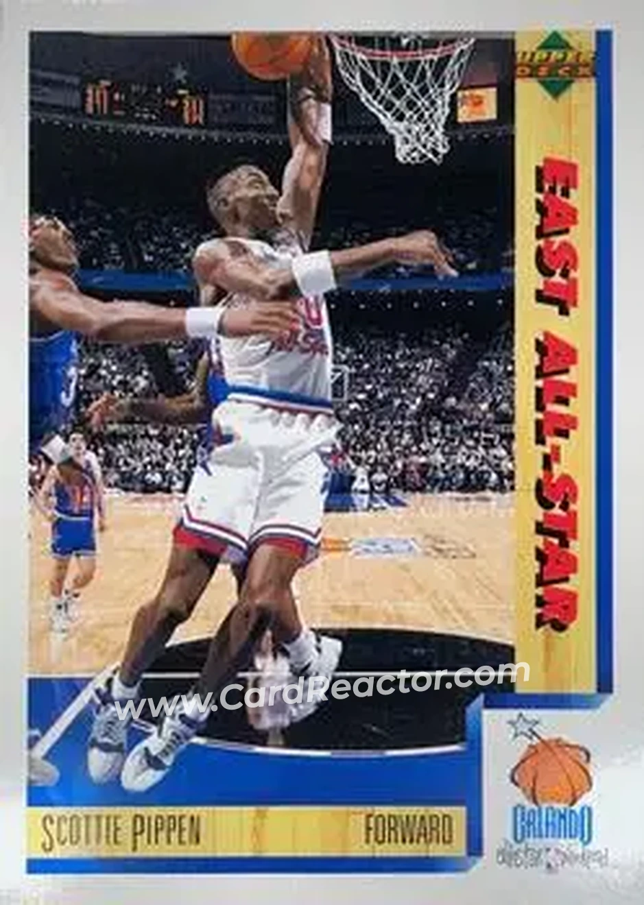 1991-92 Upper Deck Italian #5 - Scottie Pippen - Chicago Bulls - Front 1991-92 Upper Deck Italian #5 - Scottie Pippen - Chicago Bulls - Front