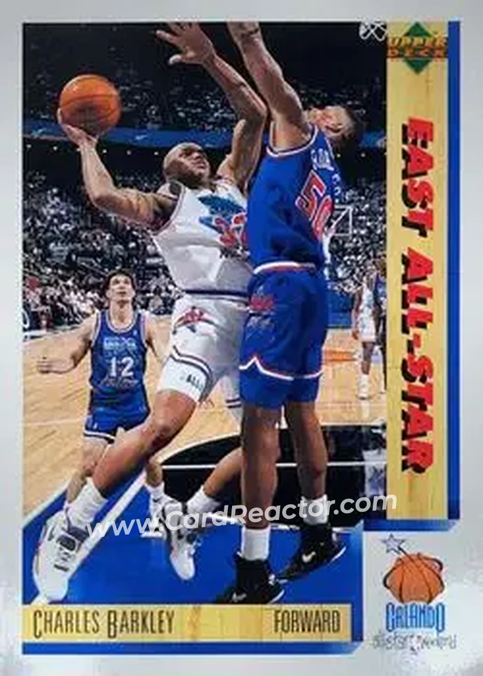 1991-92 Upper Deck Italian #6 - Charles Barkley - Philadelphia 76ers - Front 1991-92 Upper Deck Italian #6 - Charles Barkley - Philadelphia 76ers - Front