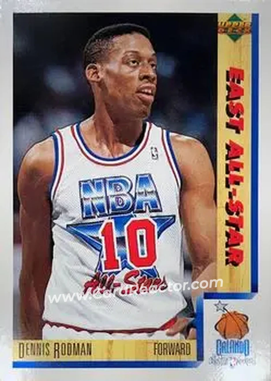 1991-92 Upper Deck Italian #9 - Dennis Rodman - Detroit Pistons - Front