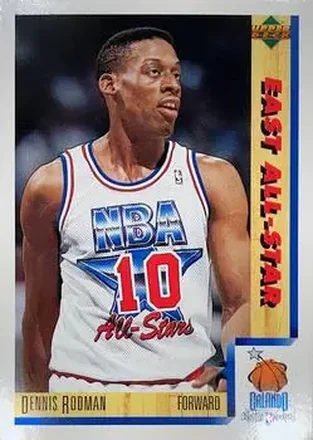1991-92 Upper Deck Italian #9 - Dennis Rodman - Detroit Pistons 1991-92 Upper Deck Italian #9 - Dennis Rodman - Detroit Pistons
