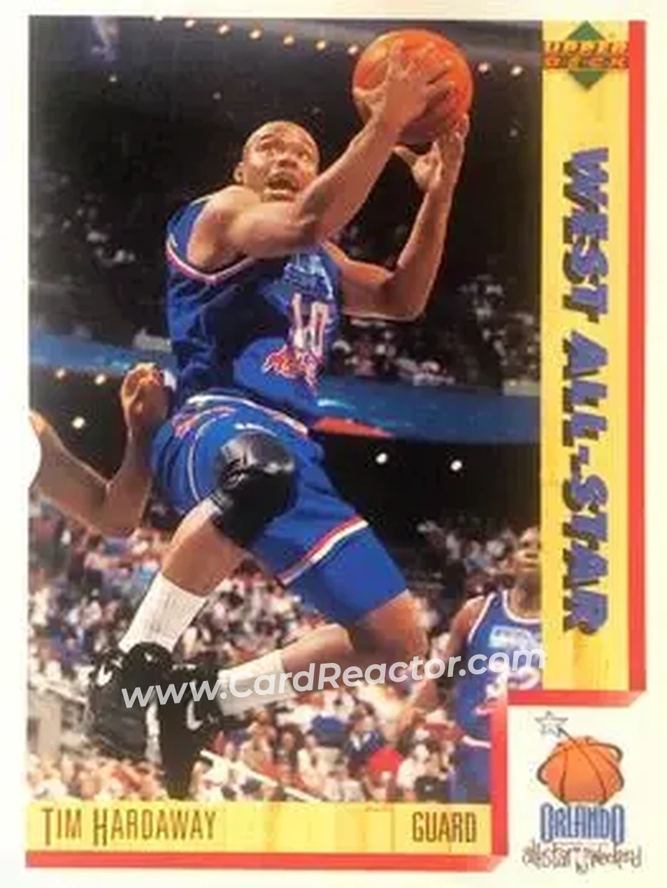 1991-92 Upper Deck Italian #20 - Tim Hardaway - Golden State Warriors - Front