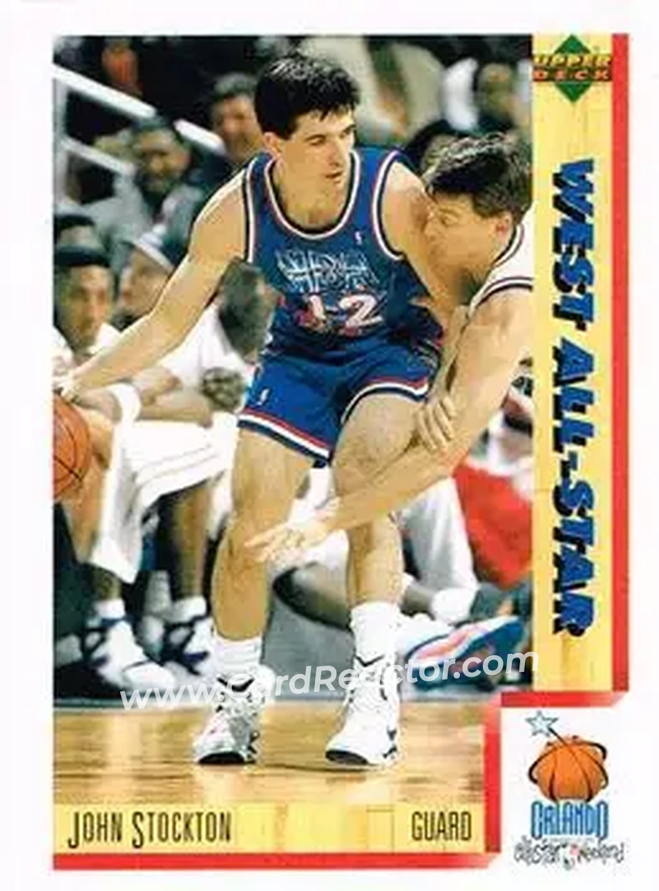1991-92 Upper Deck Italian #22 - John Stockton - Utah Jazz - Front 1991-92 Upper Deck Italian #22 - John Stockton - Utah Jazz - Front