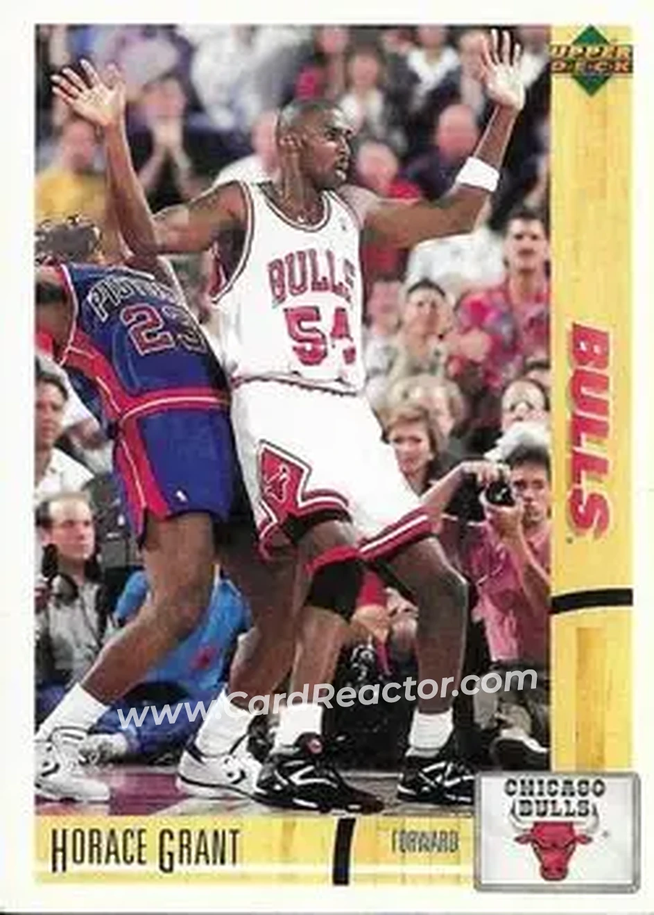1991-92 Upper Deck Italian #40 - Horace Grant - Chicago Bulls - Front 1991-92 Upper Deck Italian #40 - Horace Grant - Chicago Bulls - Front