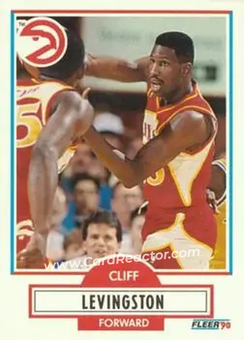 1990-91 Fleer #2 - Cliff Levingston - Atlanta Hawks - Front 1990-91 Fleer #2 - Cliff Levingston - Atlanta Hawks - Front