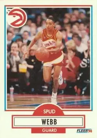 1990-91 Fleer #5 - Spud Webb - Atlanta Hawks 1990-91 Fleer #5 - Spud Webb - Atlanta Hawks