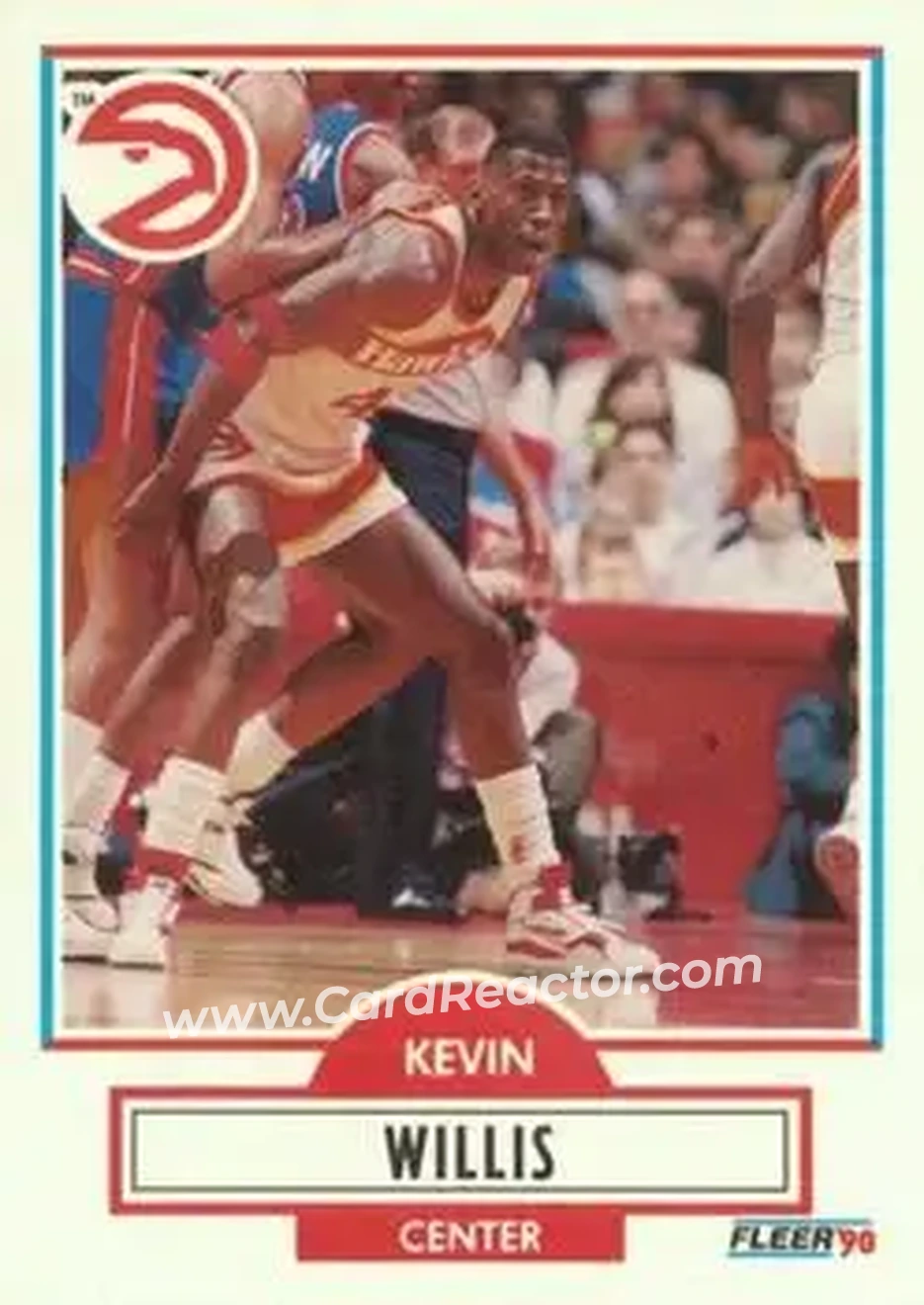 1990-91 Fleer #7 - Kevin Willis - Atlanta Hawks - Front 1990-91 Fleer #7 - Kevin Willis - Atlanta Hawks - Front