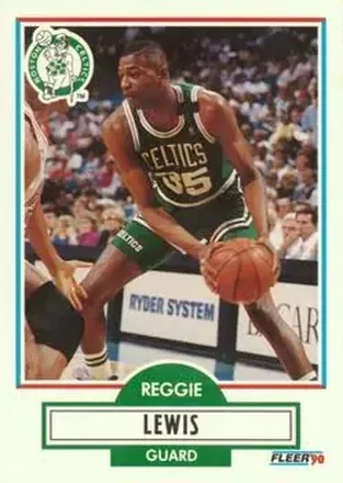 1990-91 Fleer #11 - Reggie Lewis - Boston Celtics