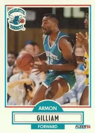 1990-91 Fleer #19 - Armon Gilliam - Charlotte Hornets 1990-91 Fleer #19 - Armon Gilliam - Charlotte Hornets