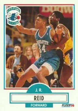 1990-91 Fleer #20 - J.R. Reid - Charlotte Hornets 1990-91 Fleer #20 - J.R. Reid - Charlotte Hornets
