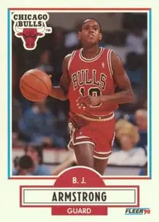 1990-91 Fleer #22 - B.J. Armstrong - Chicago Bulls 1990-91 Fleer #22 - B.J. Armstrong - Chicago Bulls