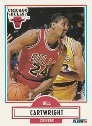 1990-91 Fleer #23 - Bill Cartwright - Chicago Bulls 1990-91 Fleer #23 - Bill Cartwright - Chicago Bulls