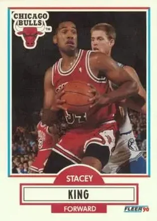 1990-91 Fleer #27 - Stacey King - Chicago Bulls 1990-91 Fleer #27 - Stacey King - Chicago Bulls