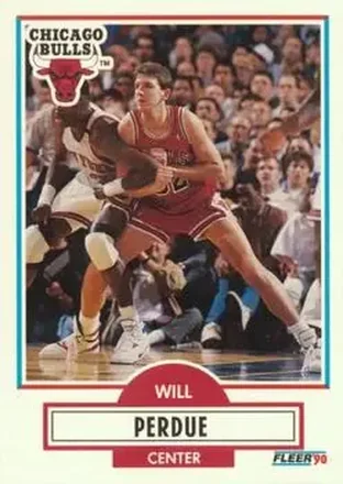 1990-91 Fleer #29 - Will Perdue - Chicago Bulls 1990-91 Fleer #29 - Will Perdue - Chicago Bulls