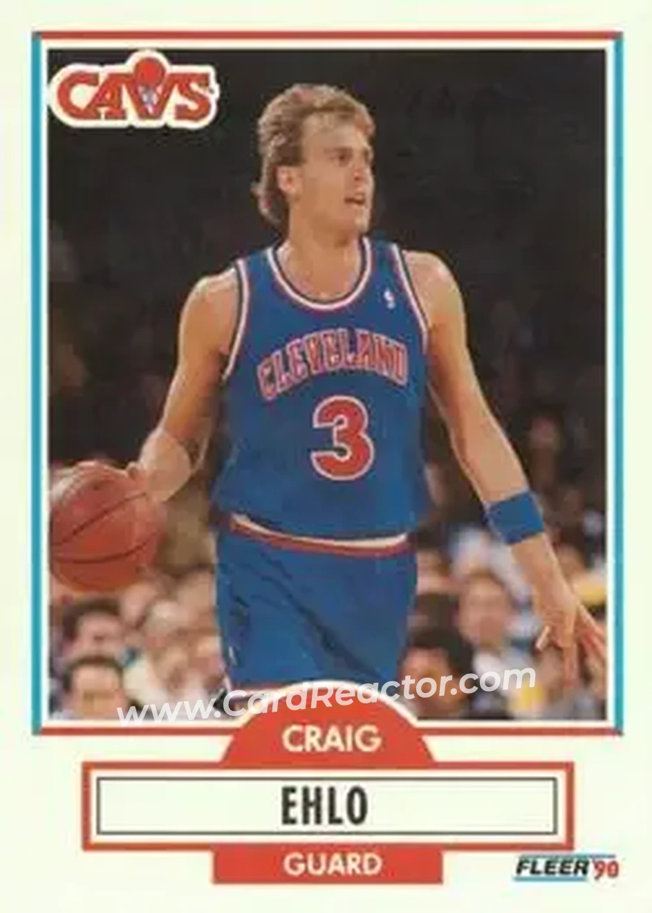 1990-91 Fleer #32 - Craig Ehlo - Cleveland Cavaliers - Front