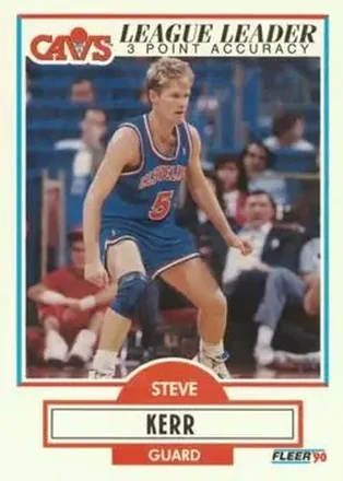 1990-91 Fleer #34 - Steve Kerr - Cleveland Cavaliers