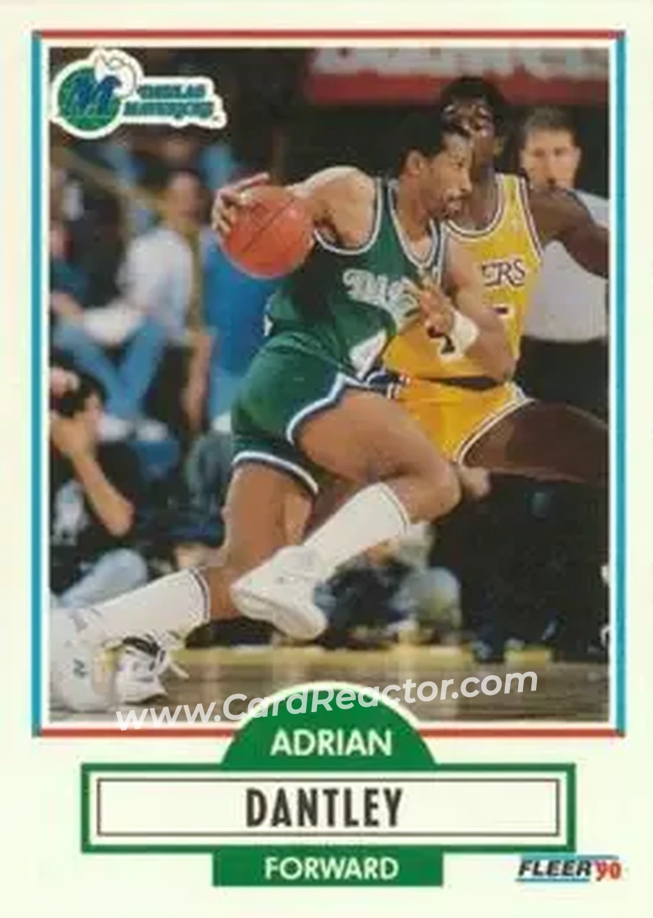 1990-91 Fleer #39 - Adrian Dantley - Dallas Mavericks - Front 1990-91 Fleer #39 - Adrian Dantley - Dallas Mavericks - Front