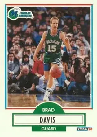 1990-91 Fleer #40 - Brad Davis - Dallas Mavericks