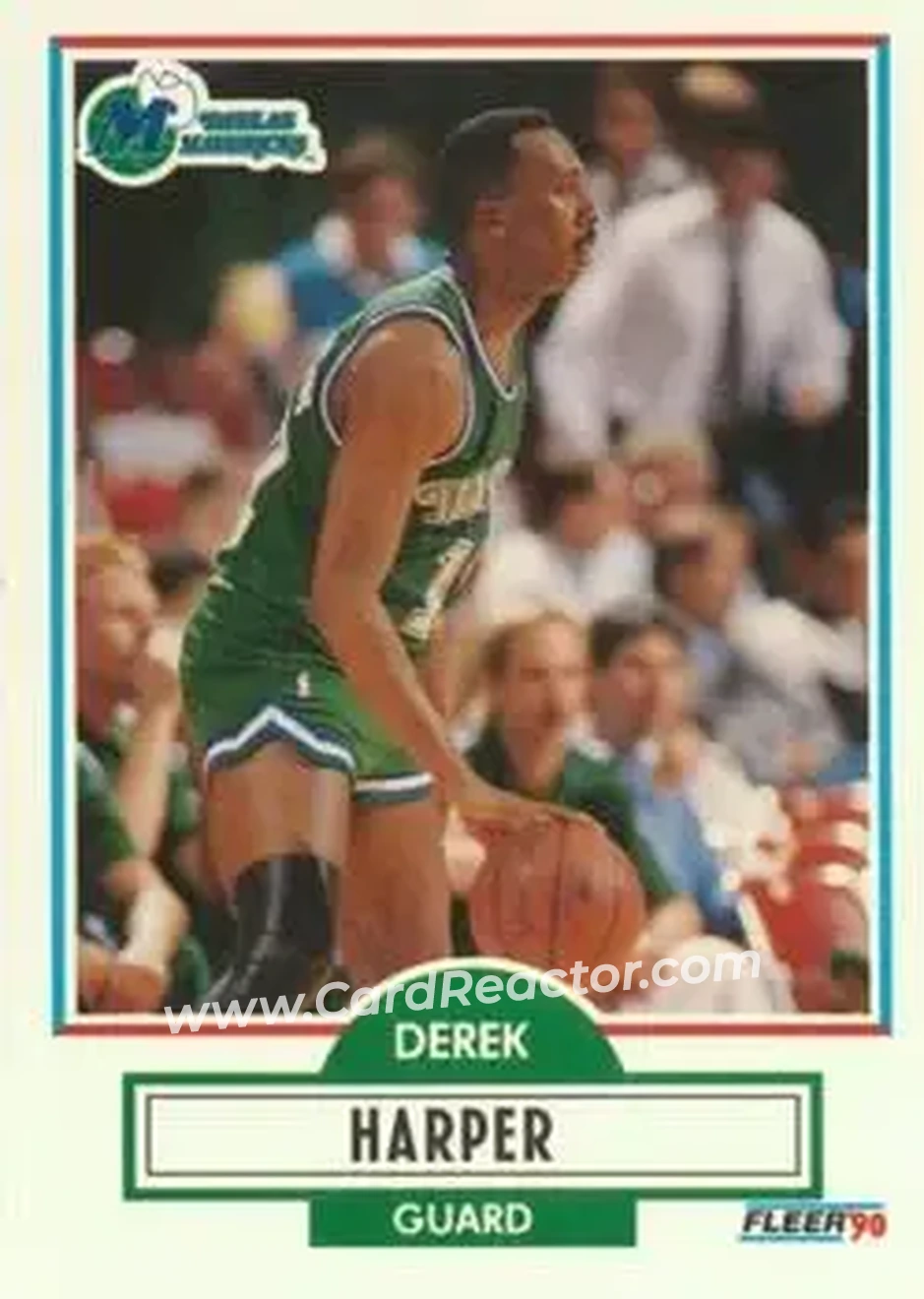 1990-91 Fleer #42 - Derek Harper - Dallas Mavericks - Front