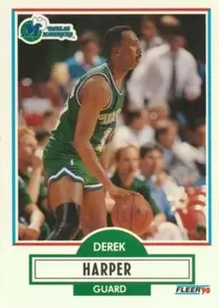 1990-91 Fleer #42 - Derek Harper - Dallas Mavericks