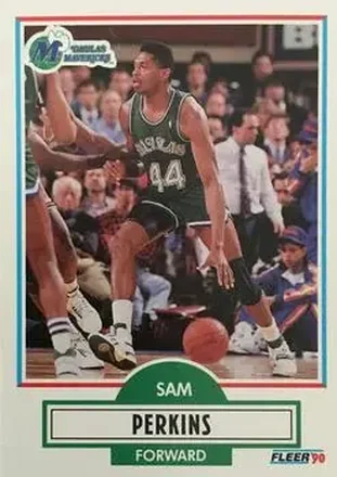 1990-91 Fleer #43 - Sam Perkins - Dallas Mavericks