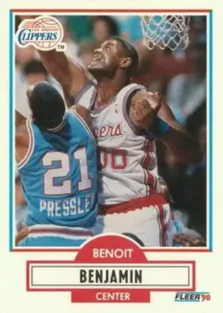 1990-91 Fleer #84 - Benoit Benjamin - Los Angeles Clippers