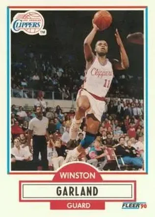 1990-91 Fleer #85 - Winston Garland - Los Angeles Clippers