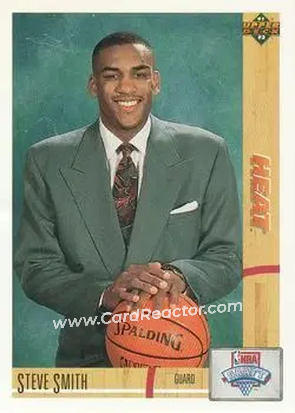 1991-92 Upper Deck #4 - Steve Smith - Miami Heat - Front