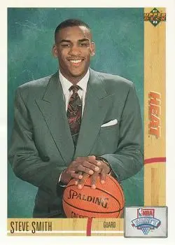 1991-92 Upper Deck #4 - Steve Smith - Miami Heat 1991-92 Upper Deck #4 - Steve Smith - Miami Heat