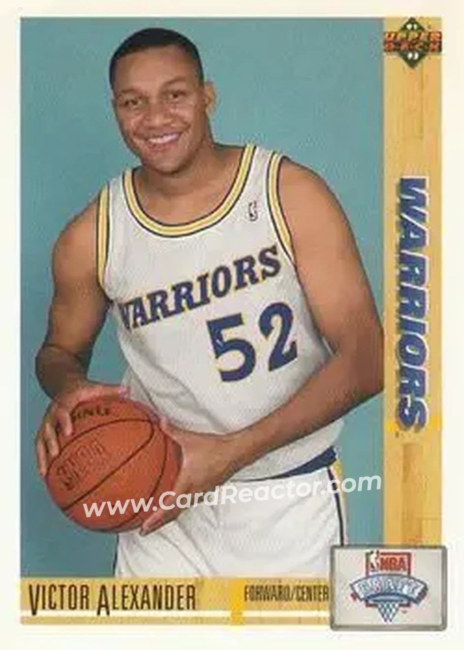 1991-92 Upper Deck #10 - Victor Alexander - Golden State Warriors - Front 1991-92 Upper Deck #10 - Victor Alexander - Golden State Warriors - Front