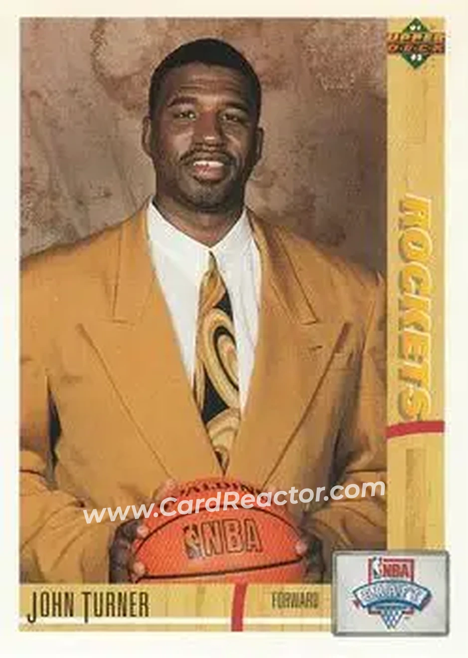 1991-92 Upper Deck #11 - John Turner - Houston Rockets - Front