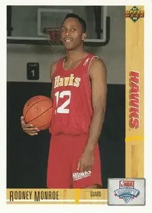 1991-92 Upper Deck #14 - Rodney Monroe - Atlanta Hawks 1991-92 Upper Deck #14 - Rodney Monroe - Atlanta Hawks