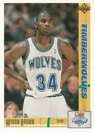 1991-92 Upper Deck #15 - Myron Brown - Minnesota Timberwolves