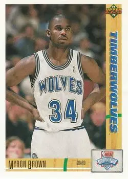 1991-92 Upper Deck #15 - Myron Brown - Minnesota Timberwolves