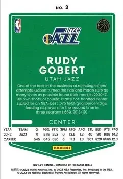 Back of Rudy Gobert