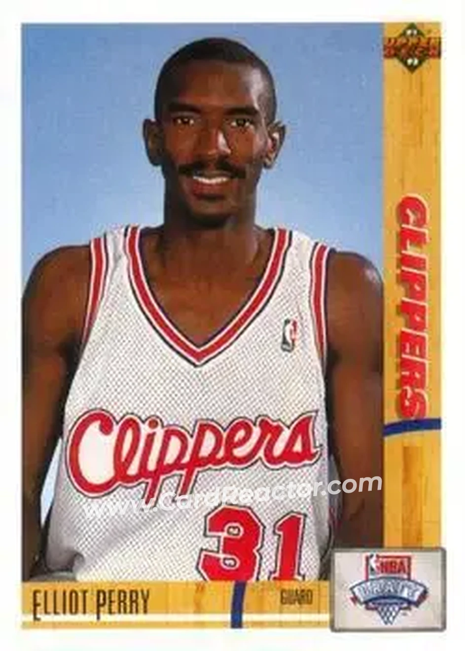 1991-92 Upper Deck #18 - Elliot Perry - Los Angeles Clippers - Front