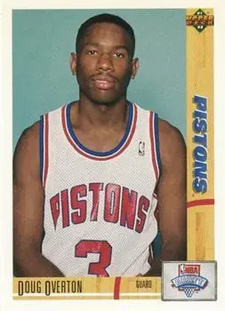 1991-92 Upper Deck #20 - Doug Overton - Detroit Pistons