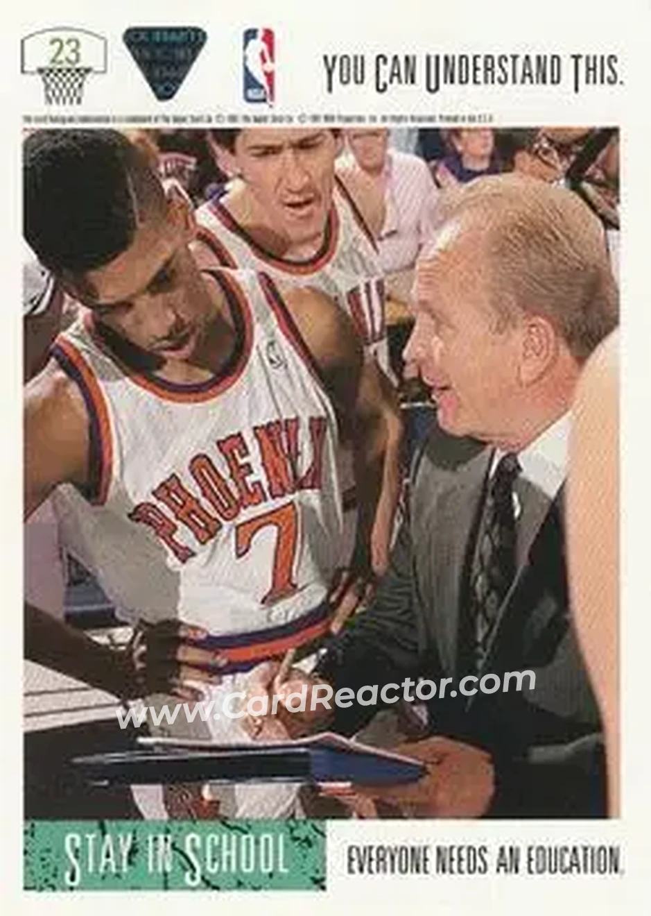 1991-92 Upper Deck #23 - If You Can Understand This... SIS, VAR - Phoenix Suns - Phoenix Suns - Back
