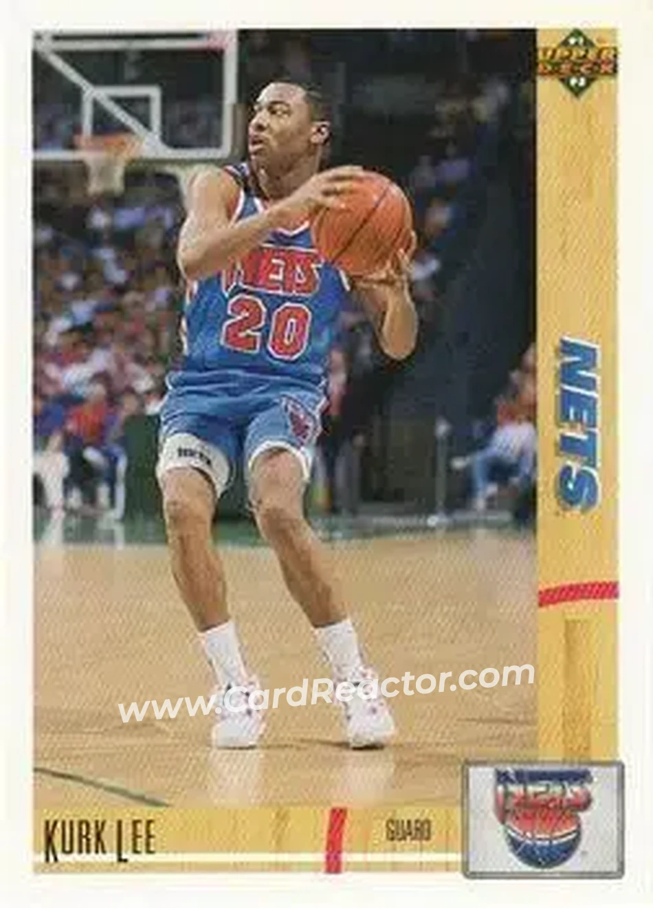 1991-92 Upper Deck #24 - Kurk Lee - New Jersey Nets - Front 1991-92 Upper Deck #24 - Kurk Lee - New Jersey Nets - Front