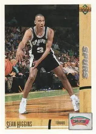 1991-92 Upper Deck #25 - Sean Higgins - San Antonio Spurs