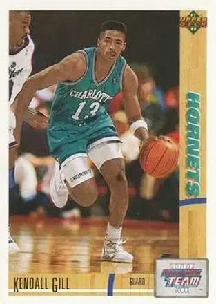 1991-92 Upper Deck #39 - Kendall Gill - Charlotte Hornets 1991-92 Upper Deck #39 - Kendall Gill - Charlotte Hornets